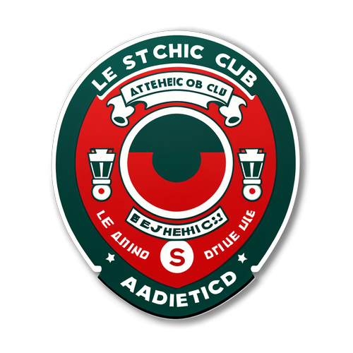 Diseño de un sticker con el emblema del Athletic Club