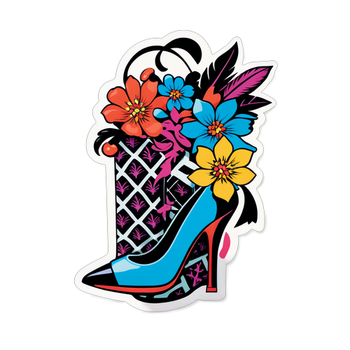 Création d'un sticker inspiré par Yves Saint Laurent