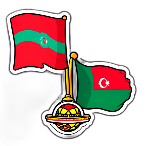 עיצוב מדבקה של ירדן מול מרוקו