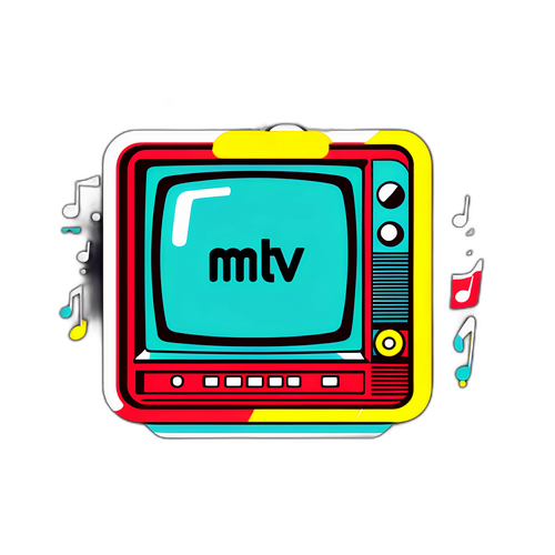 Retro na Sticker para sa Pagsasara ng MTV Music Channels