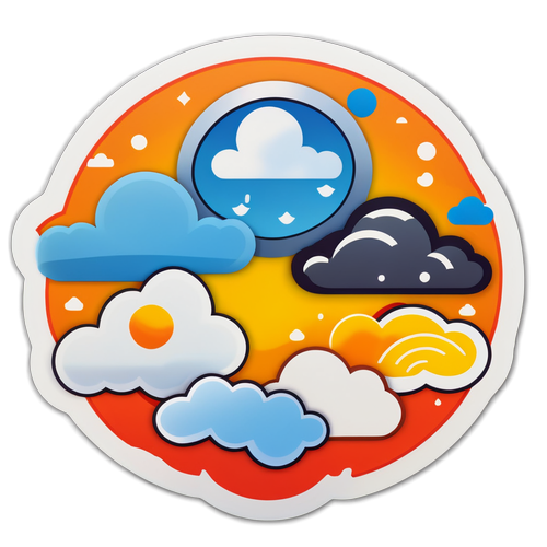 Stiker Ramalan Cuaca Kreatif