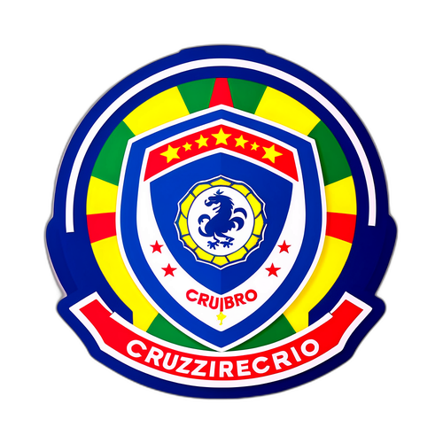 Balón de fútbol con colores y emblemas de Cruzeiro y Sport Recife