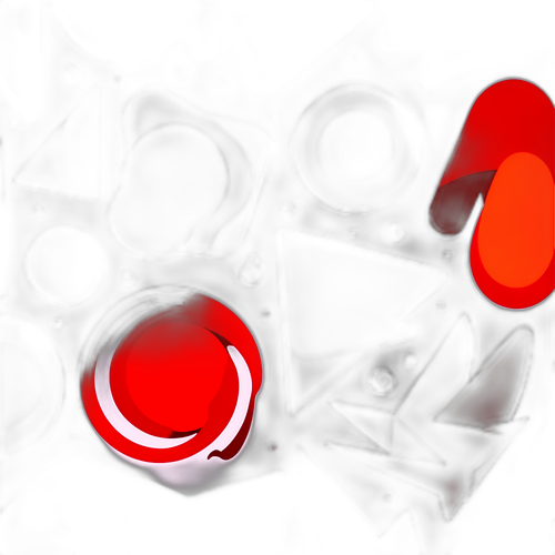 Αφηρημένο Κόκκινο Αυτοκόλλητο