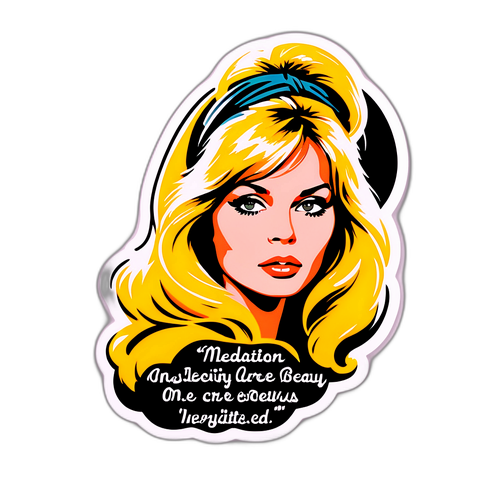 Eleganter Aufkleber von Brigitte Bardot