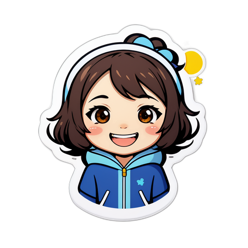 可愛いキャラクターステッカー