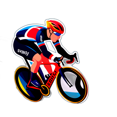 Chris Hoy cykling med fuld fart