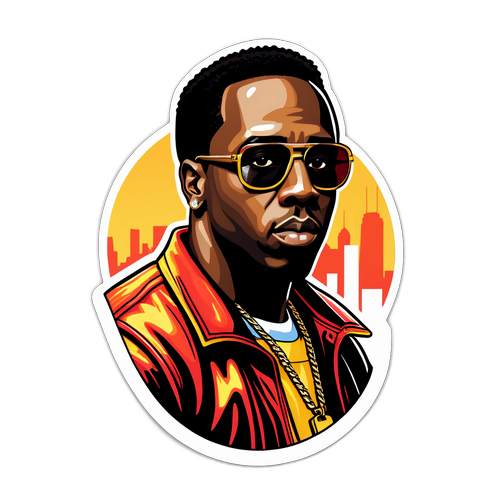 Stílusos Hip-Hop Sticker