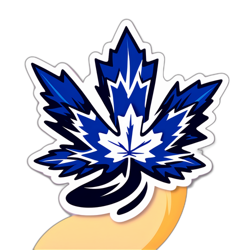 Maple Leafs Logo with Hurricane
