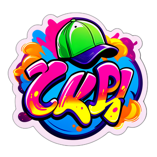 Adesivo Graffiti 'Cap'