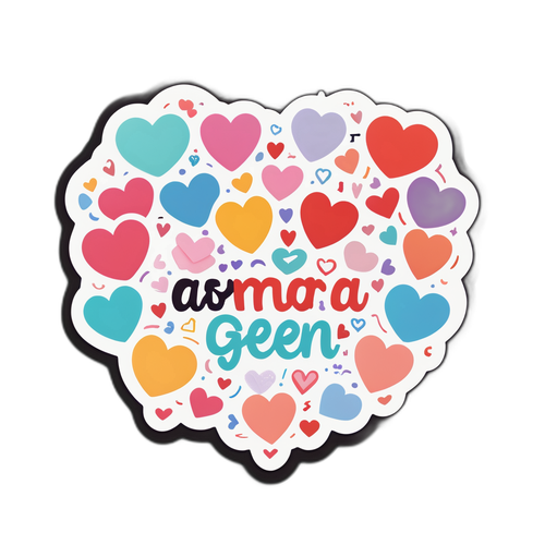 Stiker Romantis Asmara Gen Z