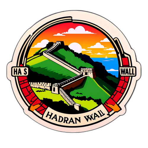 Hadrian's Wall Historical Sticker