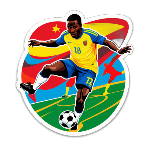 Stiker Dinamis Moussa Sidibe di Lapangan Sepak Bola