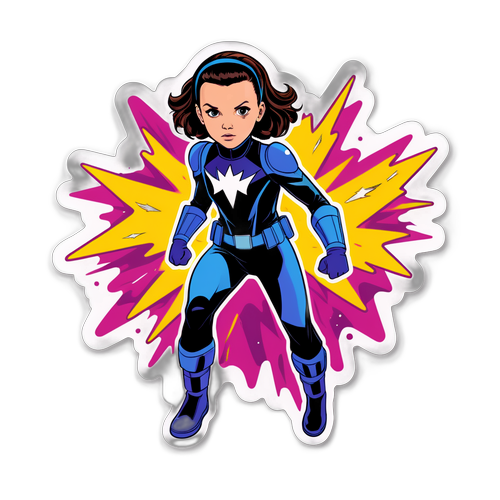 Millie Bobby Brown szuperhős jelmezben