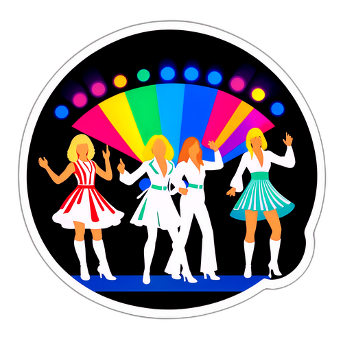 Adesivo Retro ABBA