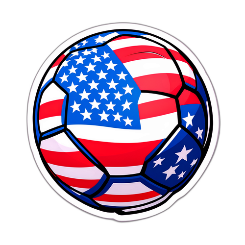 USWNT Pride Soccer Ball Sticker