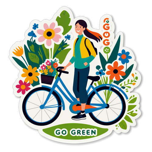 Fietsende Femke: Groene Inspiratie met Bloemen