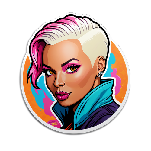 Oplev Styrken! Dristigt Klistermærke af Amber Rose, der Udfordrer Selvtvivl!