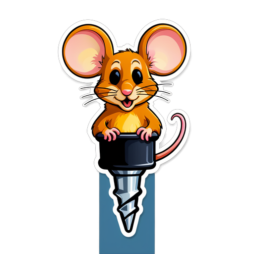 Meet the Most Adorable Mouse You're Ever Going to Love - You'll Want to Use This Sticker Everywhere!