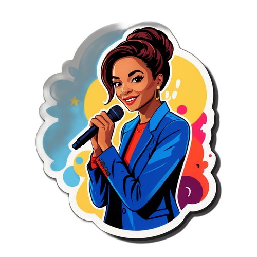 Lebendiges Porträt von Vanessa Mai