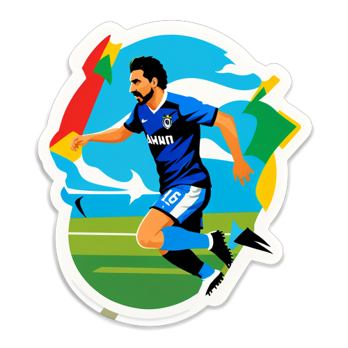 Aykut Kocaman Temalı Futbol Stickerı