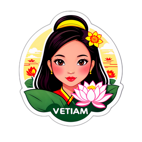 Gái Việt Bên Hoa Sen