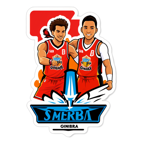 Vibrant Sticker ng Rivalry ng San Miguel at Ginebra