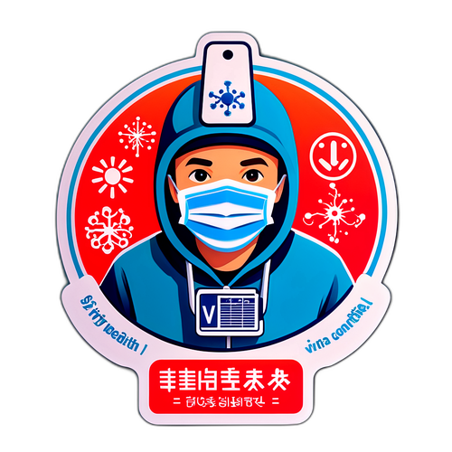 病毒预防与控制贴纸