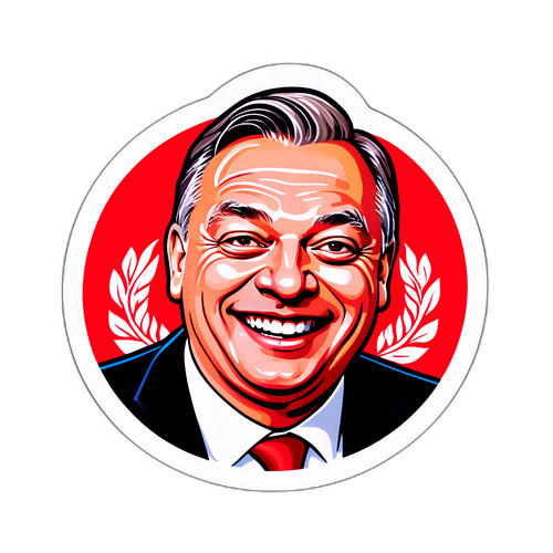 Győző Orbán ikonikus mosollyal