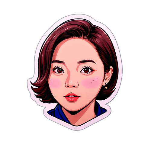 박지원의 얼굴과 유명한 명언이 있는 스티커
