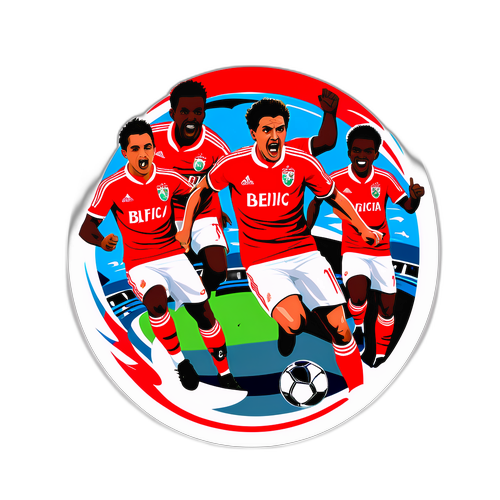 Sticker ng Labanan ng Benfica laban sa Auckland City