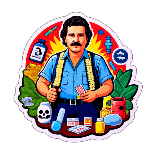 Autocollant emblématique de Pablo Escobar