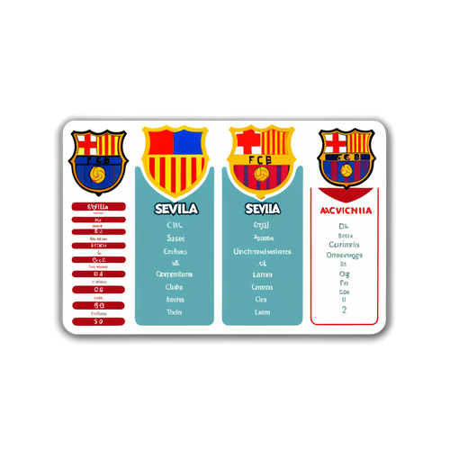 Sticker Educativo: Sevilla vs Barcelona