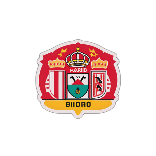 Stiker Minimalis Pertandingan Madrid vs Bilbao