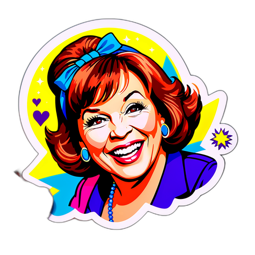 Vibrant Joy Behar Sticker