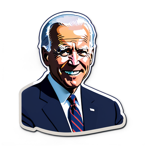 Αυτοκόλλητο με διάσημο απόφθεγμα του Joe Biden