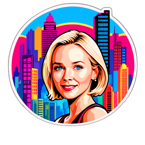 Vibrant Cityscape Featuring Naomi Watts