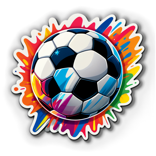 Heyecan Dolu Futbol Topu Sticker'ı