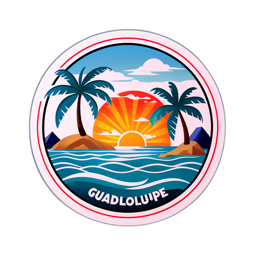 Guadeloupe Scenic Sticker