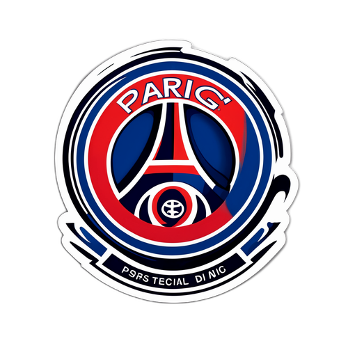 Stylizované logo PSG ve formě graffiti
