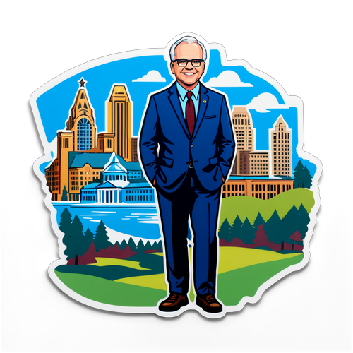 Bangga Minnesota! Sticker Tim Walz yang Menyemarakkan Semangat Kepimpinan!