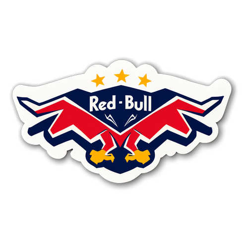 Begeisterung für RB Salzburg: Dynamischer Sticker mit "Red Bull"