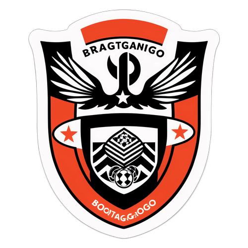 Bragantino ve Botafogo Maçını Sembolize Eden Dinamik Tasarım