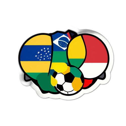 Adesivo Ecuador vs Brasile