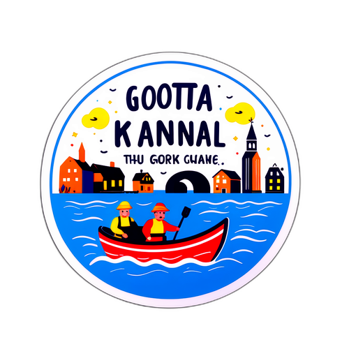 Göta Kanal 3 med Humoristisk Citat