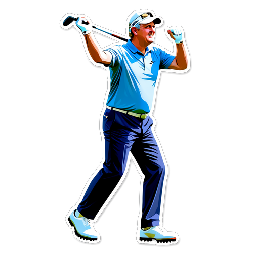 Colin Montgomerie: Relive the Glory of Golf's Legend with This Unforgettable Sticker!