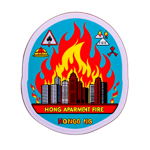Nhãn dán cảnh lửa Hong Kong