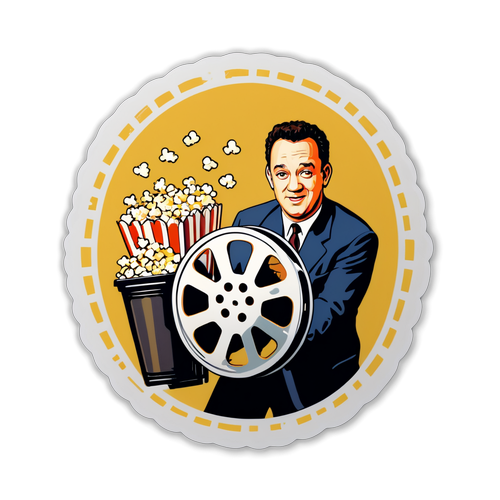 Vintage Movie Sticker Featuring Tom Hanks