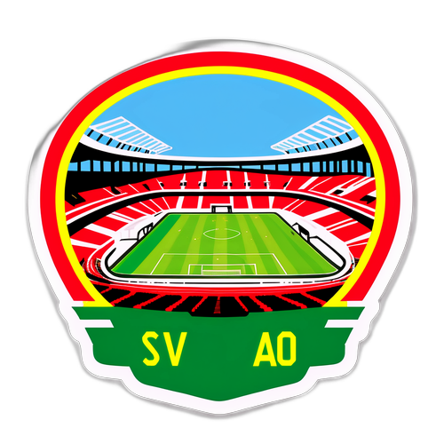 Estadio de Fútbol con Colores de Estudiantes y Aldosivi