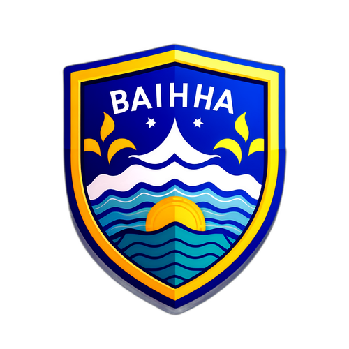 Arte abstrata do escudo do Bahia FC