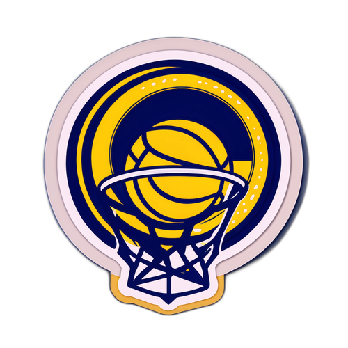 Indiana Pacers Inspired Basketball Sticker
